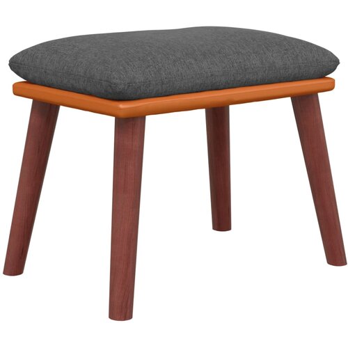 vidaXL Stolček za noge temno siv 45x29,5x35 cm blago in umetno usnje, (20983842) Cene