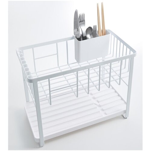 YAMAZAKI Dvoetažan metalni ocjeđivač za posuđe Tower – Cijene