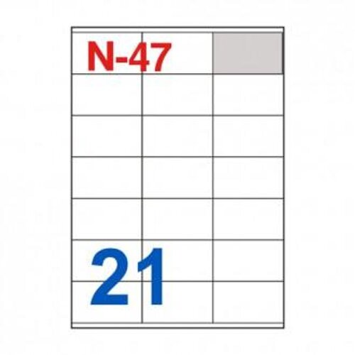 NANO Etikete za laserske i ink-jet pisače , N-47, 70x41 mm, 100/1 Slike