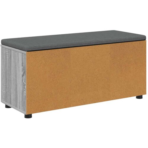  Klupa za hodnik s jastukom Siva Sonoma 100 x 38 x 46 cm Slike