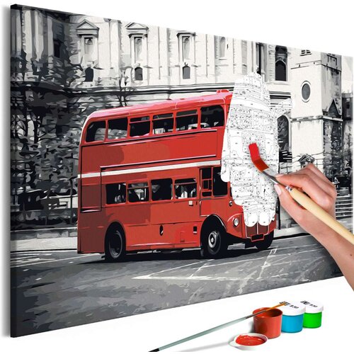  Slika za samostalno slikanje - London Bus 60x40 Cijene