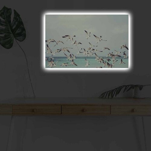 Wallity Slika sa LED osvetljenjem 4570DHDACT-139, 45x70 cm Cene