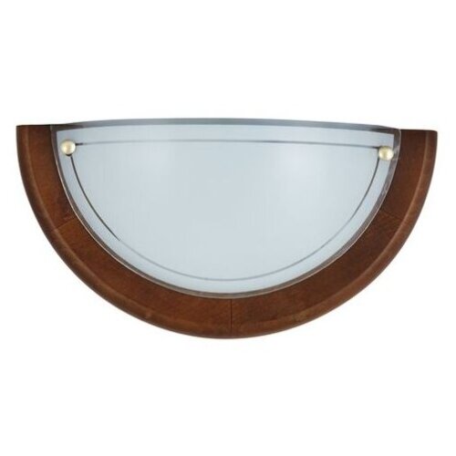 Ufo zidna lampa d30 E27 60W hrast/staklo Slike