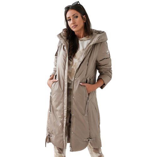 Pri Long elegant women's winter coat insulated delicate sheen REGINA Cene
