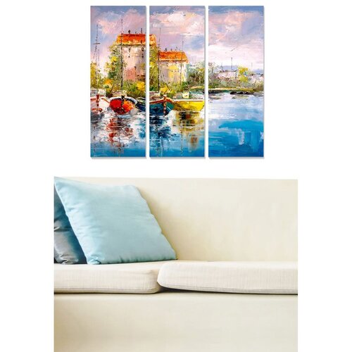 WALLXPERT MDF613287734 Vi&scaron;enamenska Dekorativna MDF Slika (3 Komada) Cene