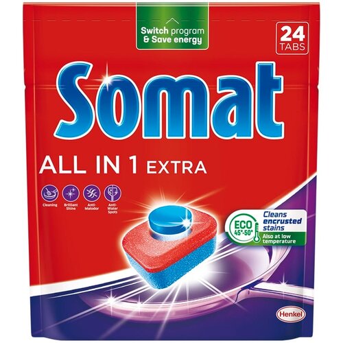 Somat all in one extra tablete za mašinsko pranje 24kom Cene