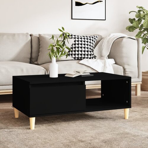  Stolić za kavu crni 90 x 50 x 36,5 cm od konstruiranog drva Slike