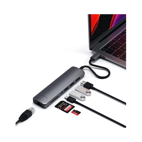 Satechi adapter usb-c na lan ST-UCSMA3M Slike