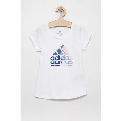 Adidas Otro&amp;scaron;ka bombažna kratka majica bela barva Slike