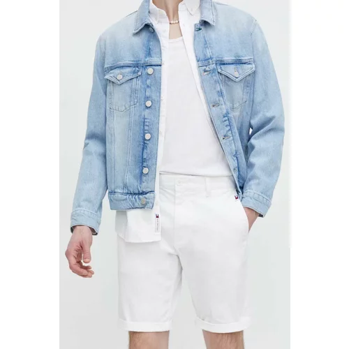 Tommy Jeans Kratke hlače moški, bela barva