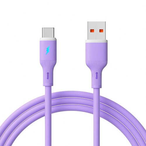 INF 66W USB Type-C kabel za hitro polnjenje mobilnih telefonov - silikonski kabel Purple, (5000276642) Cene