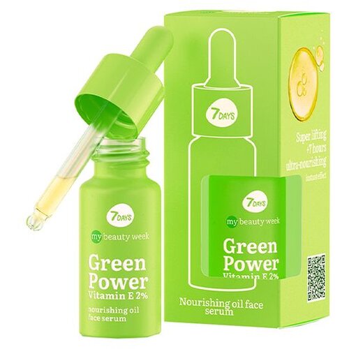 7 Days MBW Nourishing serum za lice 20ml Green Power Vitamin E Cene