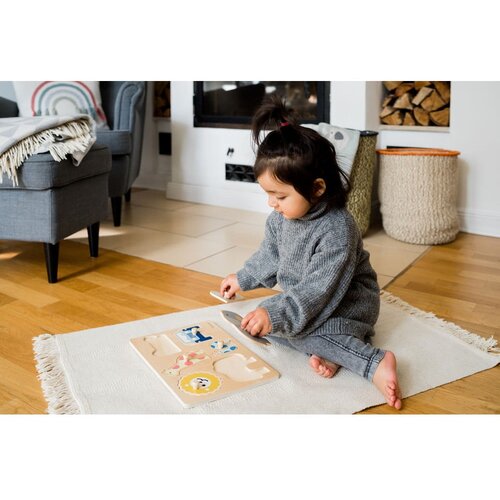 Kindsgut Drvena reljefna puzzle (broj komada 6 kom) Safari &amp;ndash; Slike