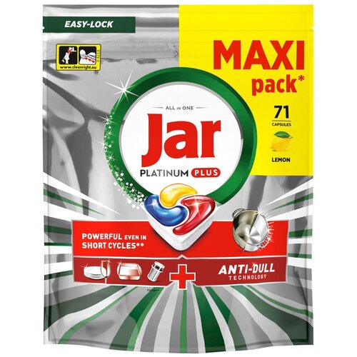 Jar Platinum Plus Anti Dull tablete za strojno pranje posuđa 71 kom Slike