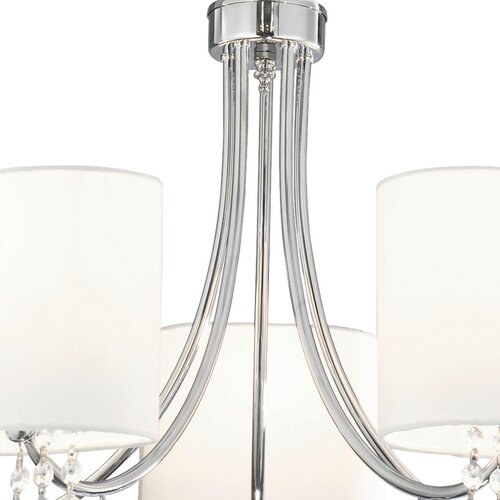 XXXL Searchlight 1055-5CC - Kri&amp;scaron;talni luster na lancu NINA 5xE14/60W/230V Slike