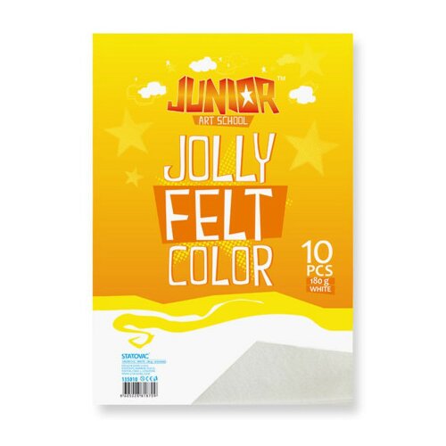 Jolly Color Felt, fini filc, bela, A4, 10K ( 135010 ) Slike