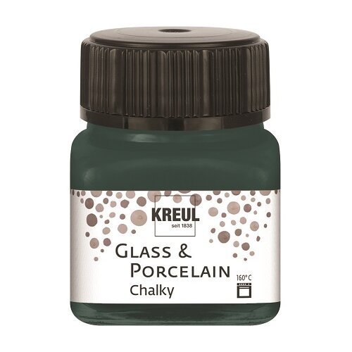 Kreul boja sa efektokom krede za staklo i porcelan kreul 20 ml cottage green Slike