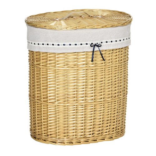 Nesta Pletena ko&scaron;ara za perilo 100 L s pokrovom, naravna, 51 x 38 x 57 cm, za spalnico in kopalnico, (5000493185) Cene