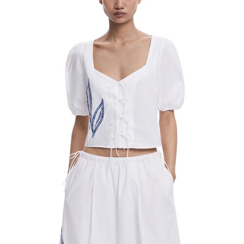 Desigual BLUS EMBRO 25WWBWX0 Bijela Slike
