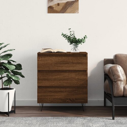 VidaXL Komoda rjav hrast 60x35x70 cm inženirski les Slike