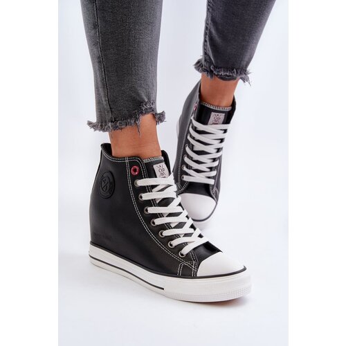Kesi Women&amp;#039;s Wedge Sneakers Cross Jeans Black Slike