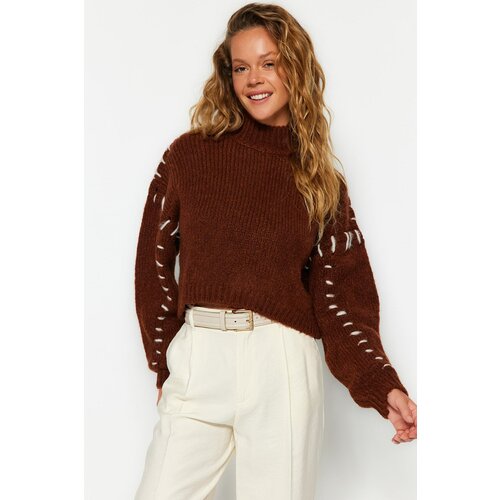 Trendyol Brown Knitwear Sweater Slike