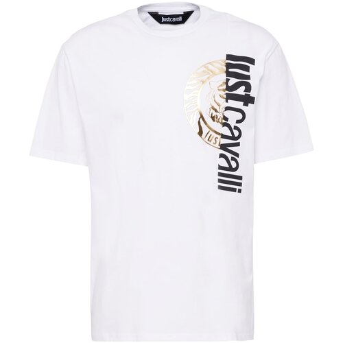 Just Cavalli Majica &amp;#039;OUND&amp;#039; zlato-rumena / črna / bela Slike