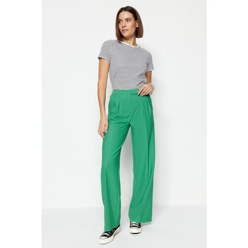Trendyol Pants - Green - Wide leg Slike