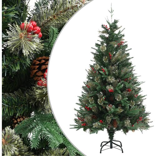 vidaXL Božićno drvce sa šiškama zeleno 150 cm PVC i PE Cijene