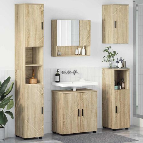 vidaXL Set namještaja za kupaonicu 5 pcs sonoma hrast 61 x 35 x 64 cm Cene