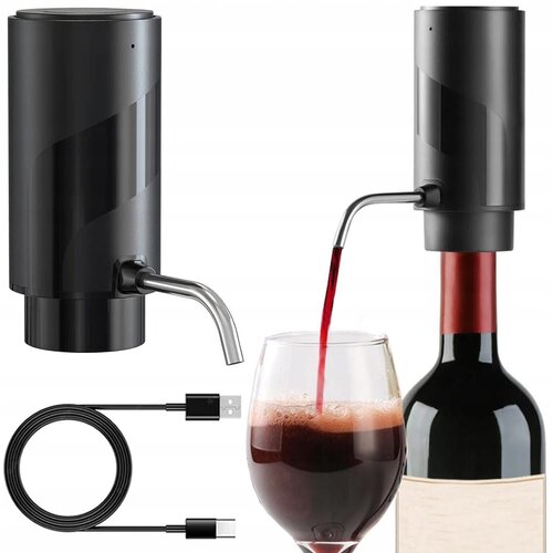  Električna baterija. dispenzer za vino perlator i dispenzer usb crni Slike