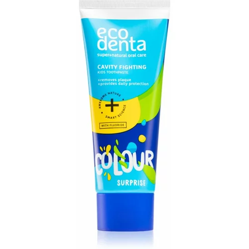 Ecodenta Colour Surprise zubna pasta za djecu protiv zubnog karijesa 75 ml