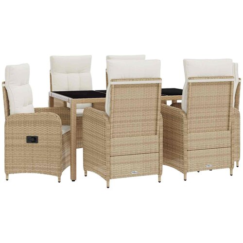 Vanjski set za objedovanje 7 pcs Bež i krem bijela Cijene
