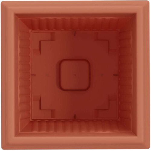  Kvadratna saksija za cvijeće 6 pcs Crvena cigla - Crvena cigla 33 x 33 x 26 cm 6 Slike