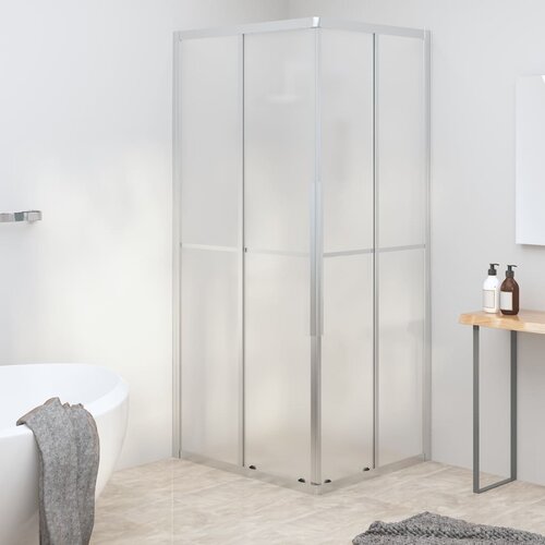 VidaXL Tu&amp;scaron;-kabina matirana ESG 90 x 70 x 180 cm Slike