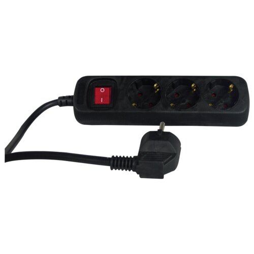 REV Socket line 3-fold 1,4 m black with switch Cijene