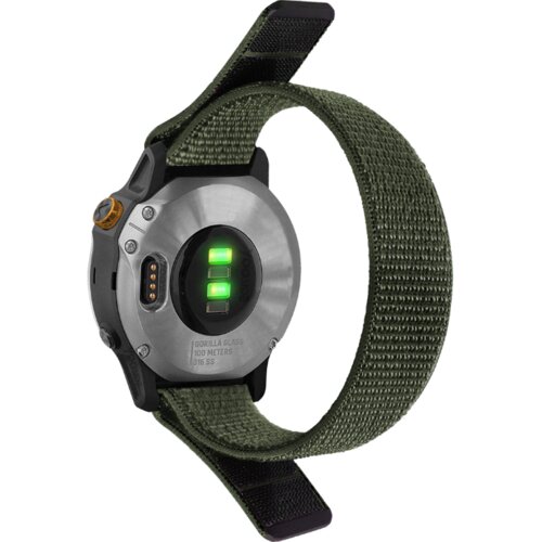 Chameleon Najlonski pašček Sport za uro 22 mm, zelena Cene