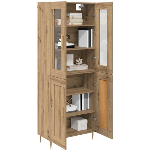  Highboard 2 kom. Umjetnički hrast 69,5 x 34 x 180 cm Slike