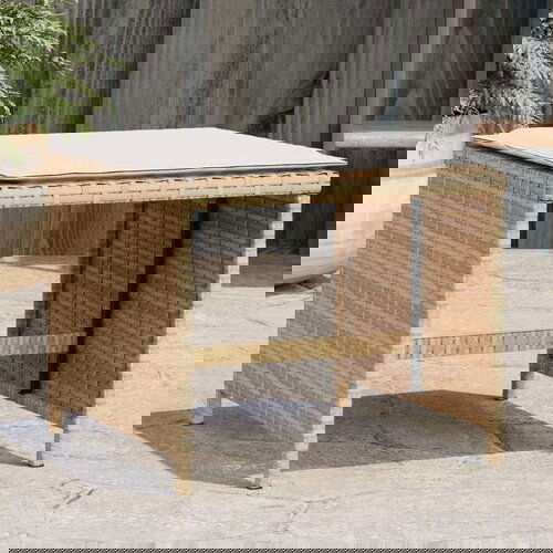  Vrtni stolci s jastucima 4 kom bež 40x40x35 cm od poliratana Slike