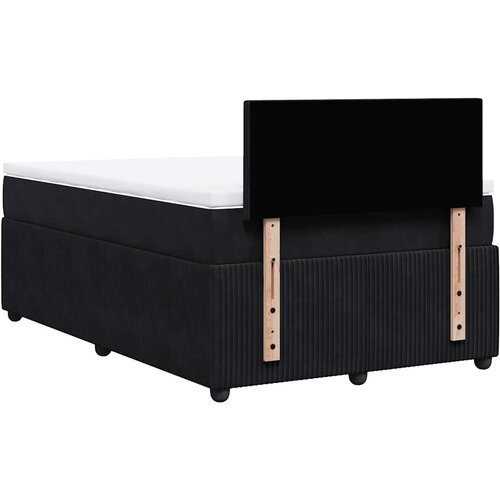  Krevet box spring s madracem crni 120 x 190 cm bar&amp;scaron;unasti Slike