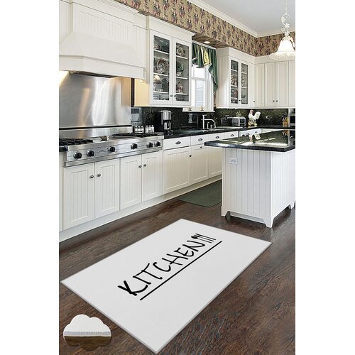 Conceptum Hypnose Tepih Wookece236, 100x300 cm, Bijelo-crni Cijene