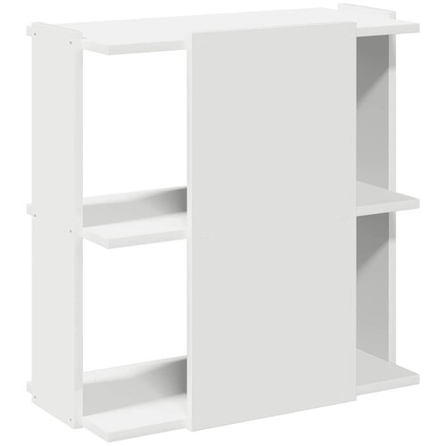  Polica za knjige 3 nivoa bijela 60x30x60 cm izrađeno drvo Slike