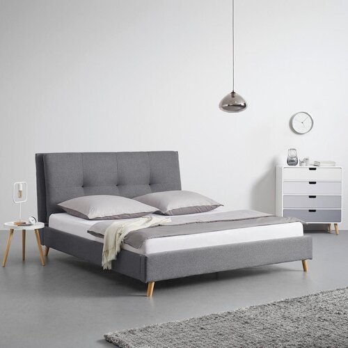 Bessagi Home Oblazinjena Postelja Camilla, Siva, 180x200 Cene