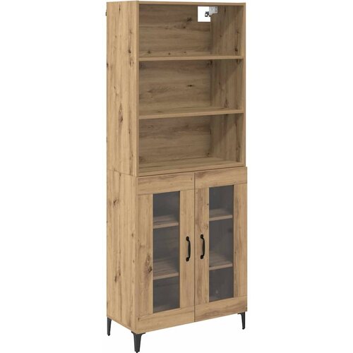  Highboard Umjetnički hrast 69,5 x 34 x 180 cm Konstruirano drvo Slike