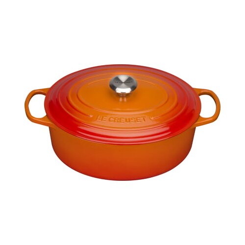 Le Creuset Signature Casserole oval 31 cm volcanic Slike