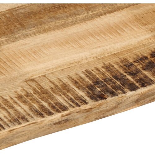 Stolna ploča sa živi rub 180x40x2,5cm masivno grubo drvo manga Slike
