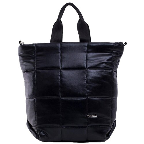 Fashion Hunters Black soft quilted bag Slike