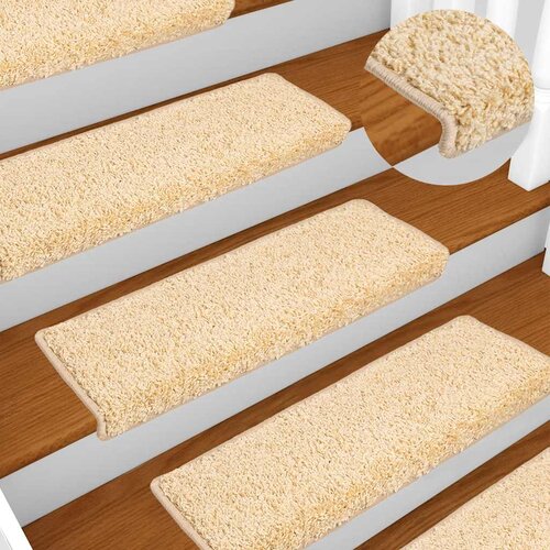  Prostirke za stepenice 10 kom 65x21x4 cm krem pravokutni rub Cene