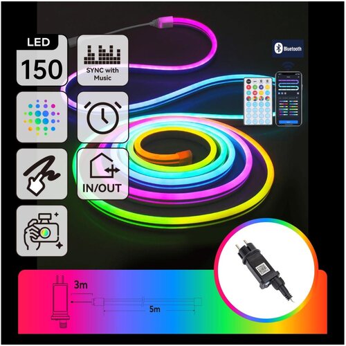 Aigostar led rgbicw spoljni lanac lampica 150xLED/10W/230V 5m IP44 + daljinski upravljač Cene