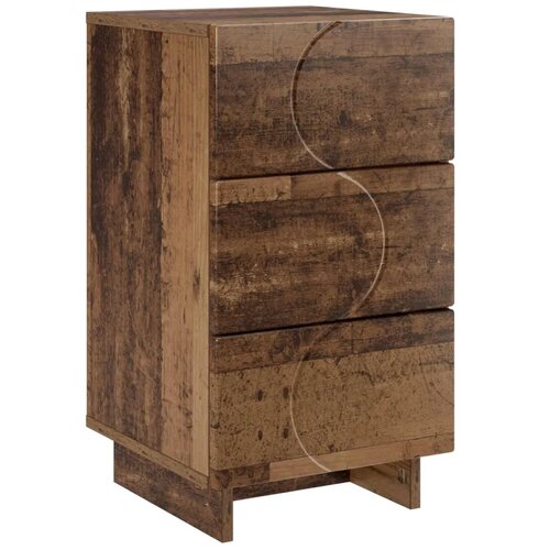  Noćni ormar Staro drvo 33 5 x 34 5 x 60 cm Konstruirano drvo - Staro drvo 1 Slike